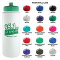 Sports Bottle - 32oz White Plastic Water Bottle